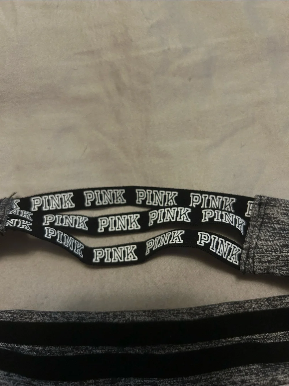 PINK Black Graphic Elastic Headband